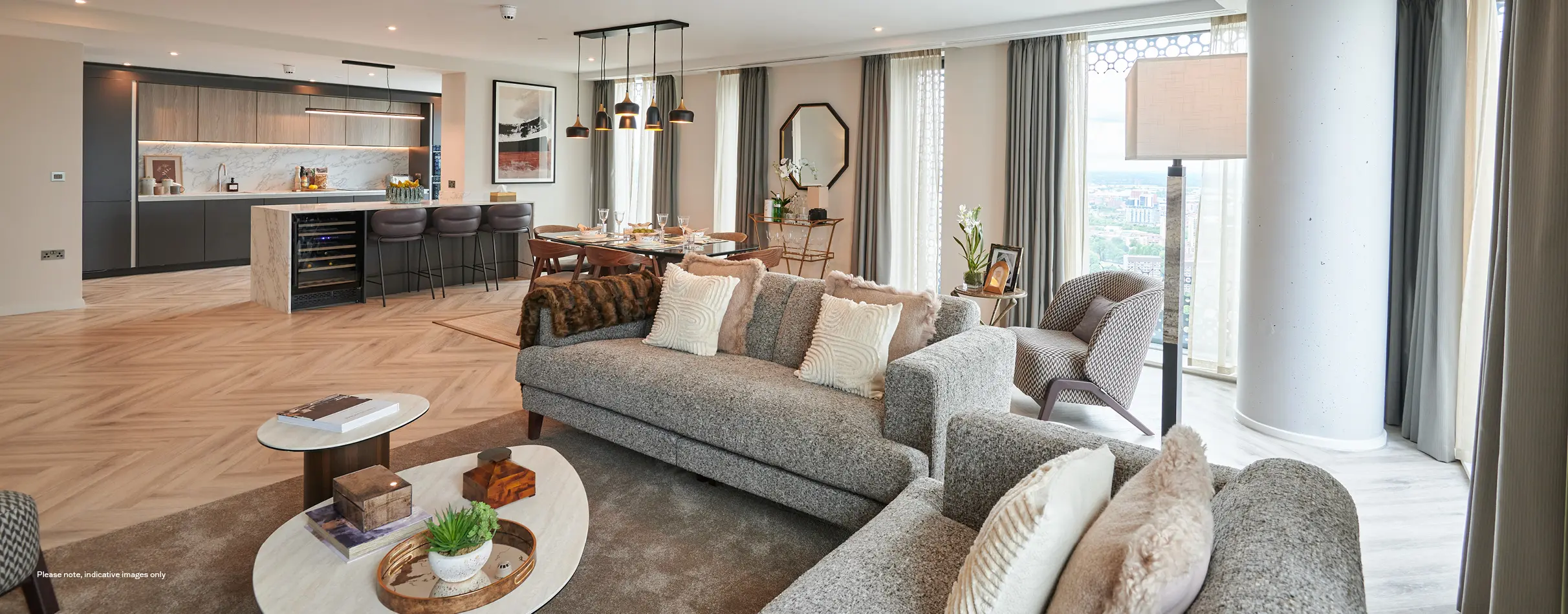 Maple Manchester Penthouse Living Room